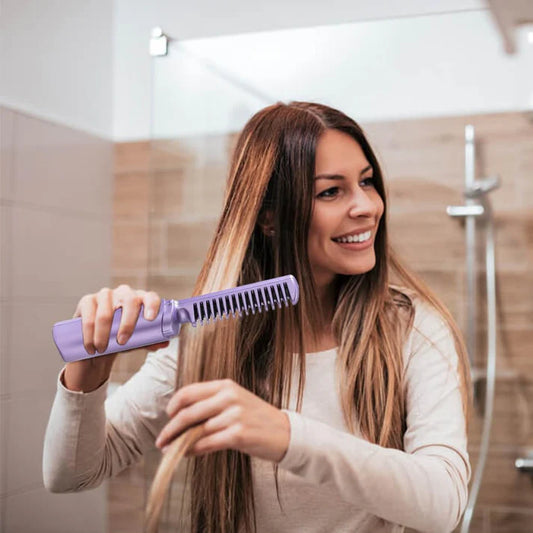 Cordless Mini Hair Straightener & Hot Comb (6 month warranty)