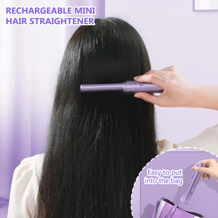 Cordless Mini Hair Straightener & Hot Comb (6 month warranty)